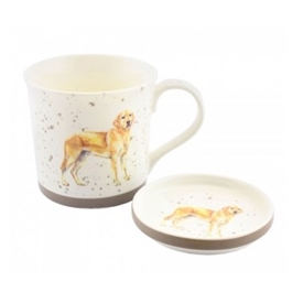 Golden Labrador Mug and Coaster